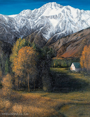 The Foot of the Mountains at Dawn, Hakuba